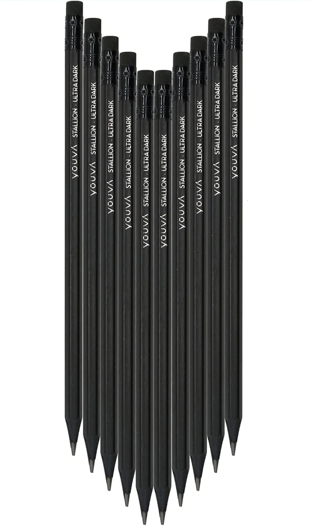 Navneet Youva Stallion Pencil Super Black Lead (1 Pack of 10 Pencils)